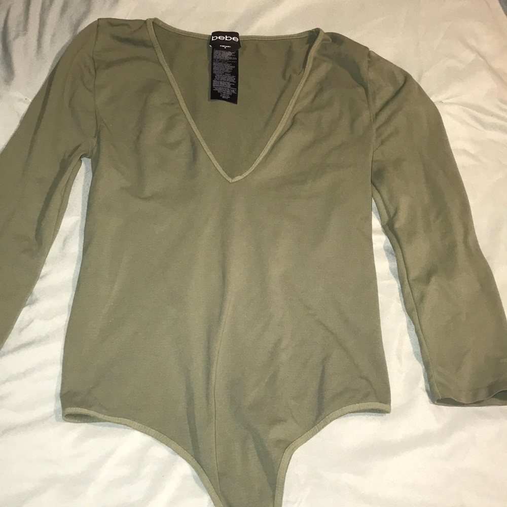 Bebe olive bodysuit
